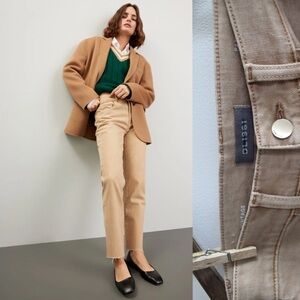 DL1961 Patti Straight High Rise Vintage Ankle Khaki Tan Size 25 0